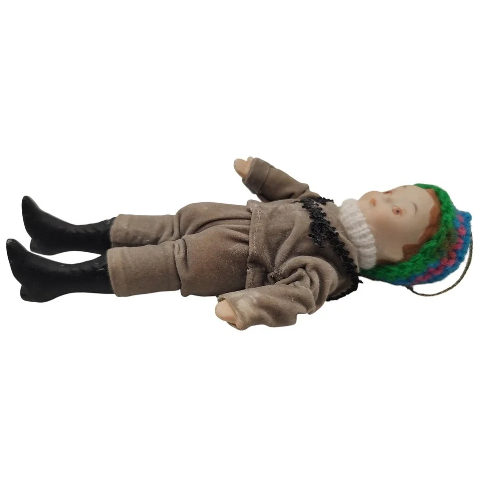 Kurt S Alder Vintage‎ Ornament 1983 Little Boy Outfit Crocheted Hat Six Inches